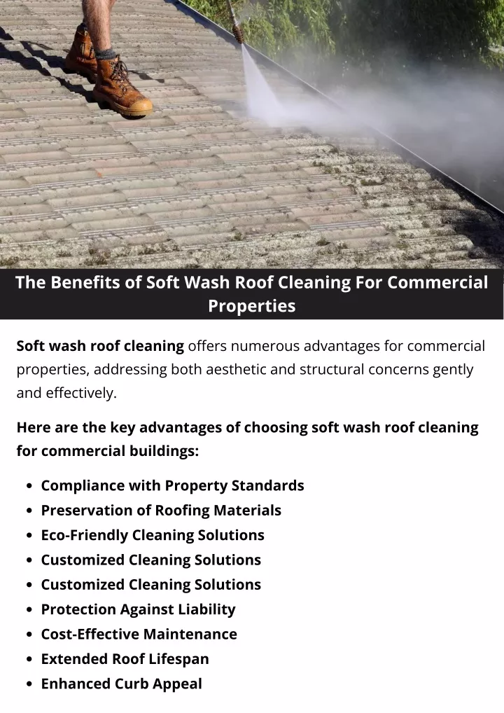 the benefits of soft wash roof cleaning