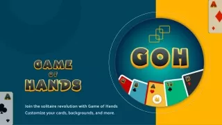 join the solitaire revolution with game of hands