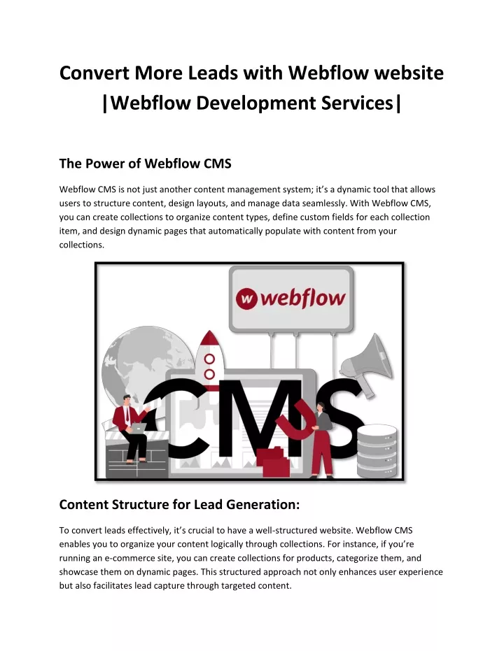 convert more leads with webflow website webflow