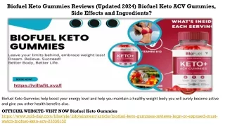 Biofuel Keto Gummies