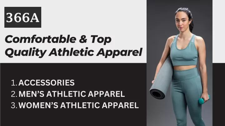 comfortable top quality athletic apparel