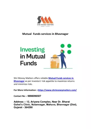Mutual  Funds services in Bhavnagar