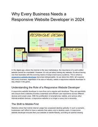 Responsive Website Developer - Key for Business 2024