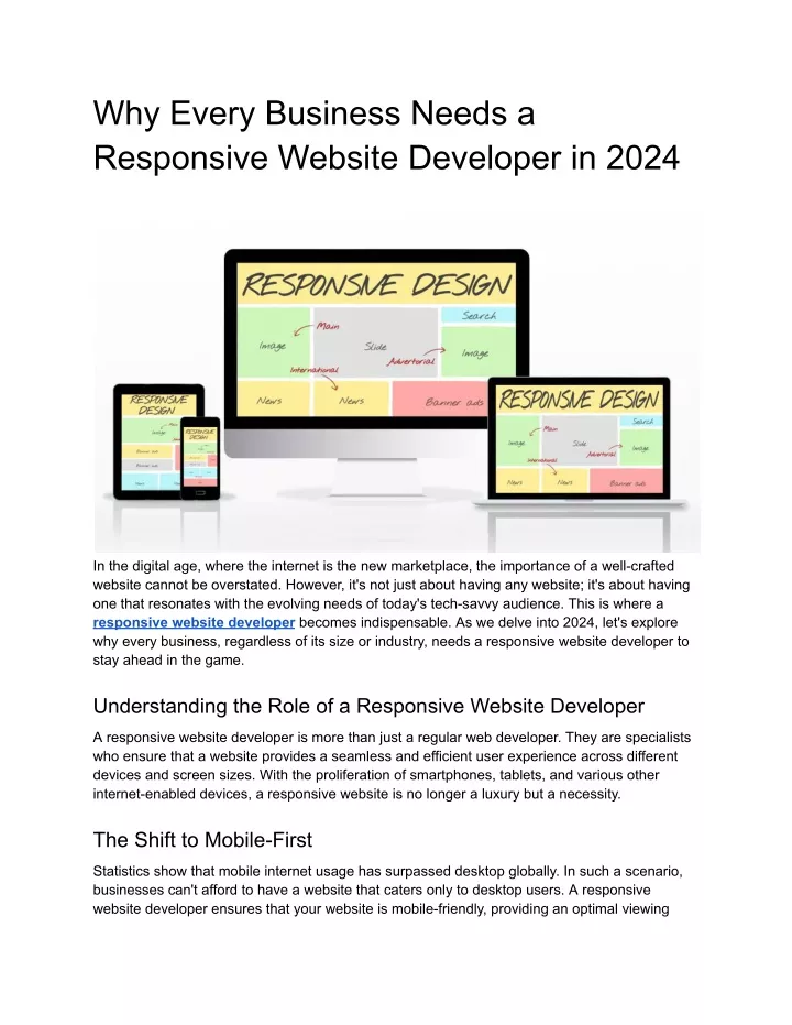 why every business needs a responsive website