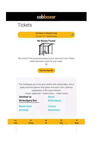 amritsar to mcleodganj bus tickets