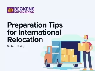 Preparation Tips for International Relocation - Beckens Moving