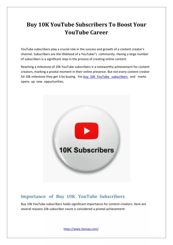 buy 10k youtube subscribers to boost your youtube