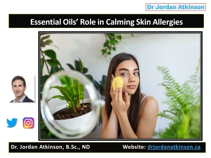 essential oils role in calming skin allergies