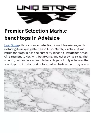 Marble benchtops Adelaide
