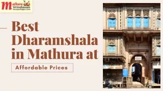Best Dharamshala in Mathura at Affordable Prices
