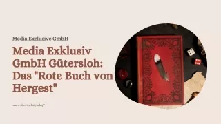 Kunsthandwerk neu definiert: Media Exklusiv's "Rotes Buch von Hergest"