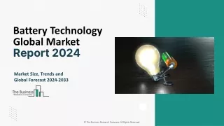 Battery Technology Market Share, Industry Size, Trends, Growth Forecast 2033