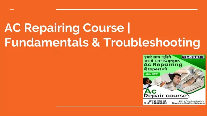 ac repairing course fundamentals troubleshooting