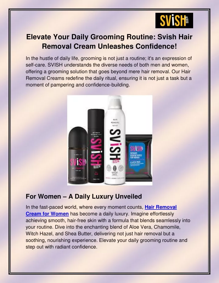 elevate your daily grooming routine svish hair