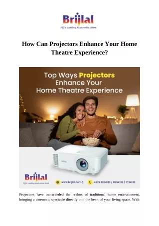 how can projectors enhance your home theatre