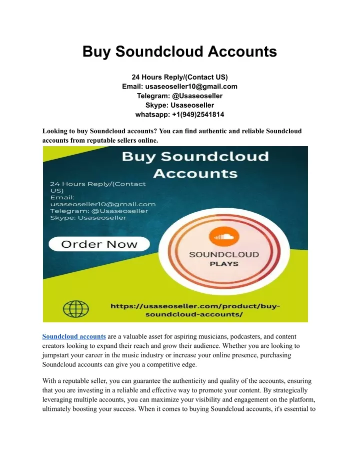 buy soundcloud accounts