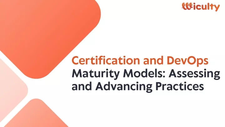 certification and devops maturity models
