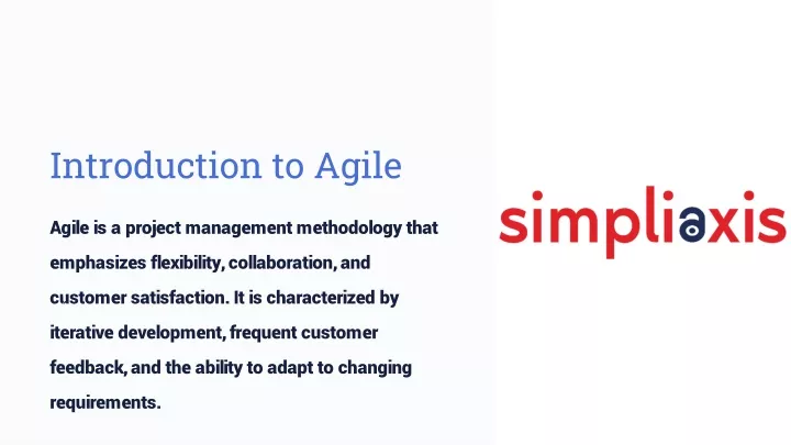introduction to agile