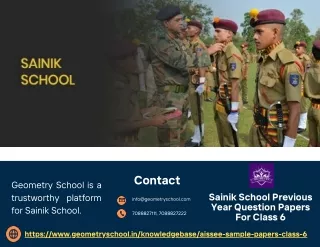 Sainik School Previous Year Question Papers For Class 6