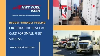 Budget-Friendly Fueling Choosing The Best Fuel Card For Small Fleet Success