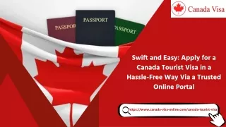Get Canada Tourist eVisa| Online Visa Application Process
