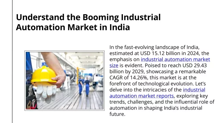 understand the booming industrial automation