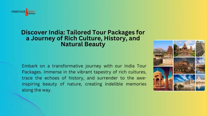 discover india tailored tour packages