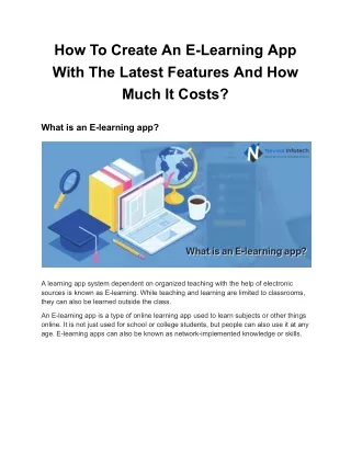 how to create an e learning app with the latest