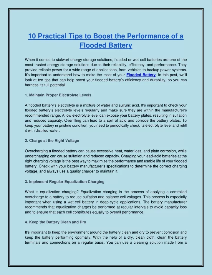 10 practical tips to boost the performance