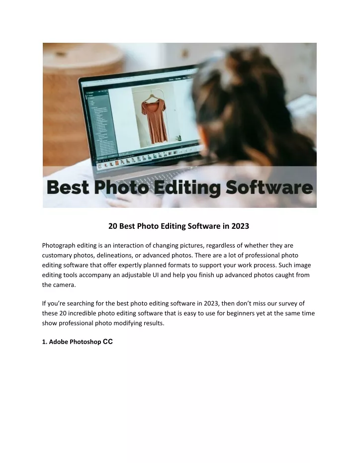 20 best photo editing software in 2023