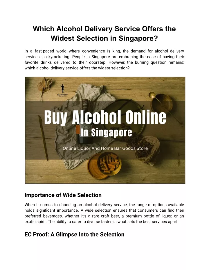 which alcohol delivery service offers the widest