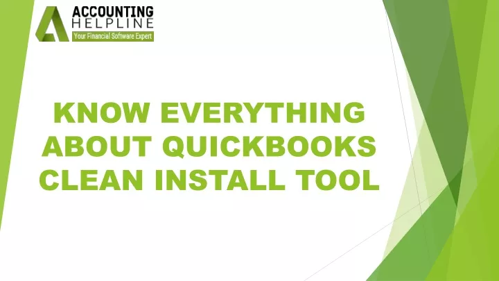 know everything about quickbooks clean install tool