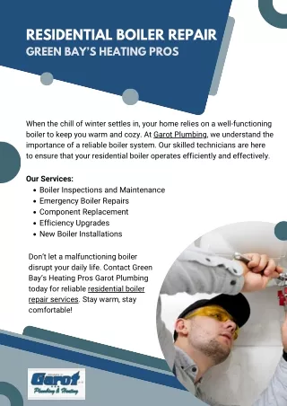 Residential Boiler Repair Green Bay’s Heating Pros