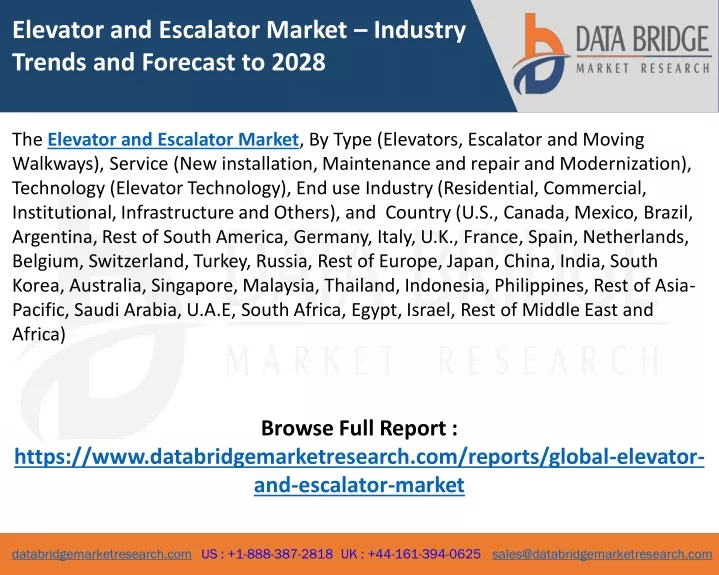 elevator and escalator market industry trends
