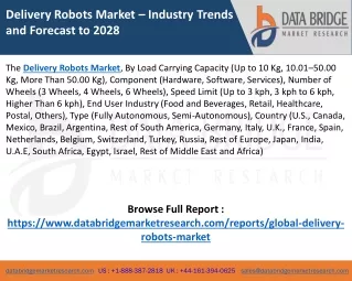 delivery robots market industry trends
