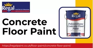 Regal Paint's Concrete Floor Paint: Elevate Every Step with Style and Resilience
