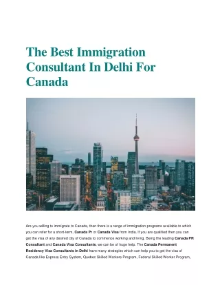 Canada Immigration Consultants