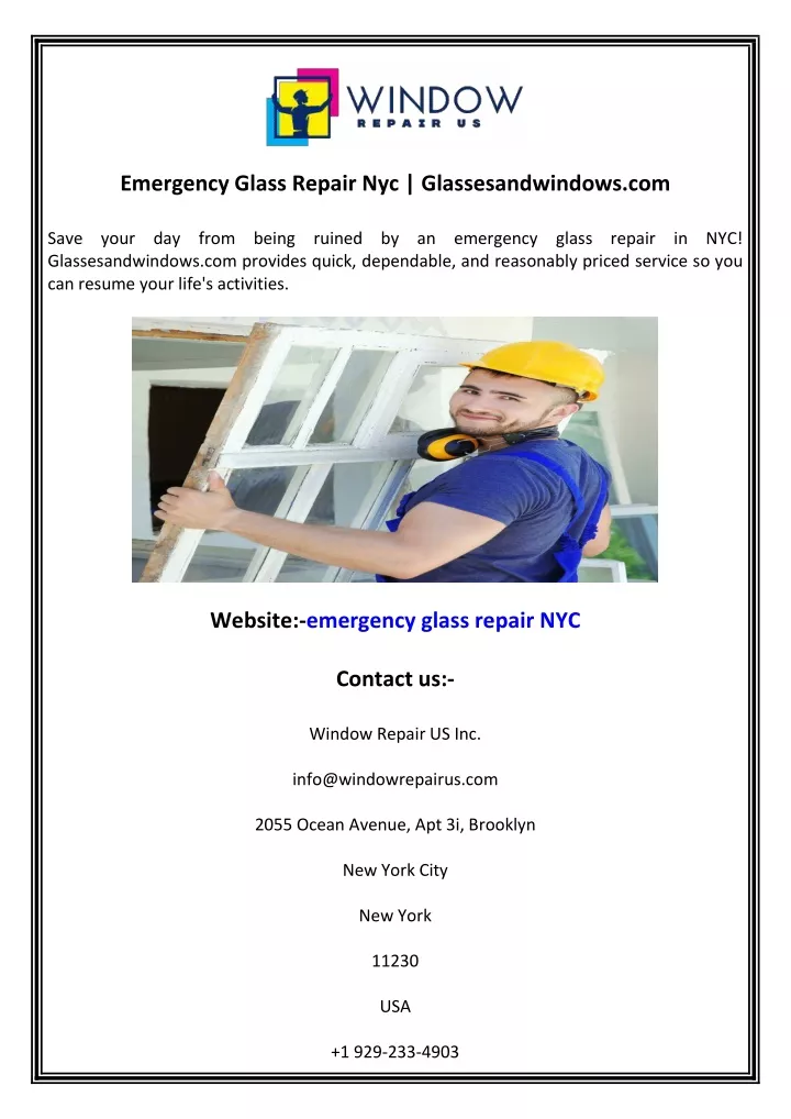 emergency glass repair nyc glassesandwindows com