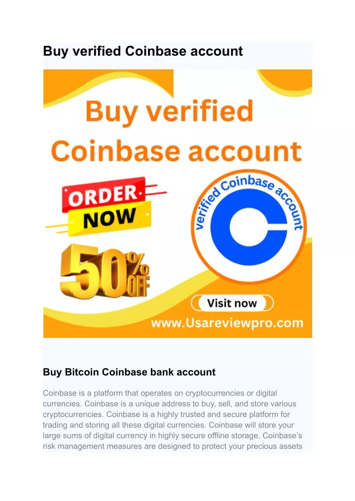 buy verified coinbase account