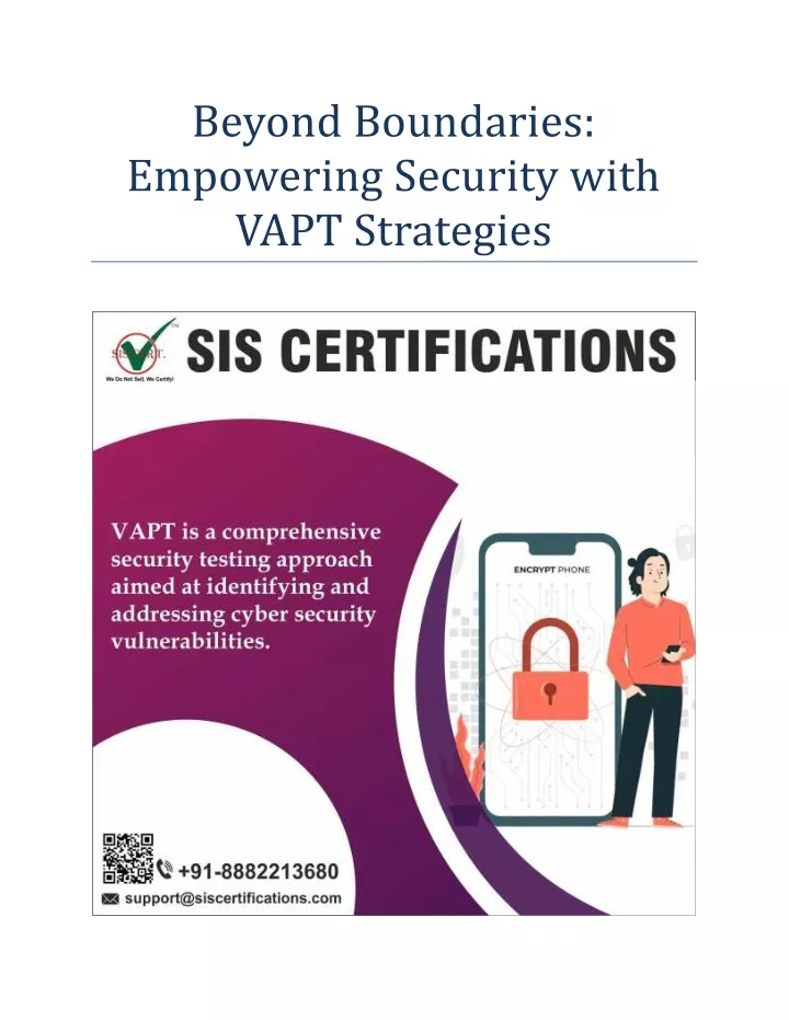 beyond boundaries empowering security with vapt