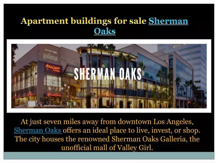 apartment buildings for sale sherman oaks