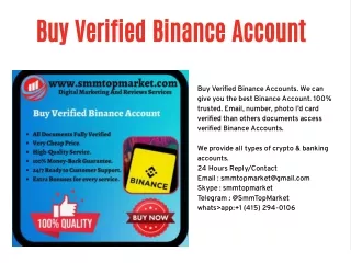 Buy Verified Binance Account