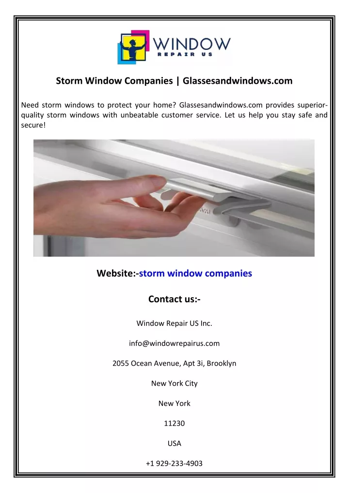 storm window companies glassesandwindows com