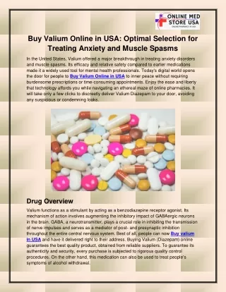 Buy valium Online in USA