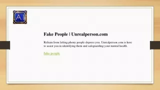 Fake People  Unrealperson.com