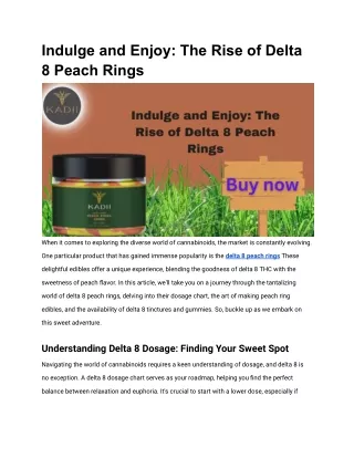 indulge and enjoy the rise of delta 8 peach rings