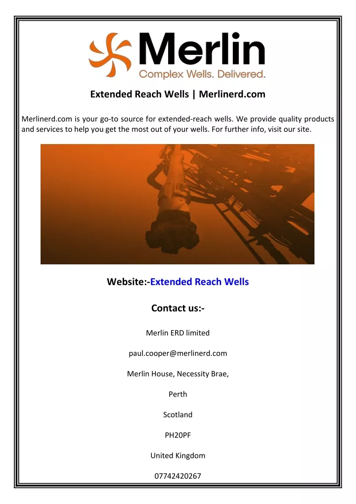 extended reach wells merlinerd com