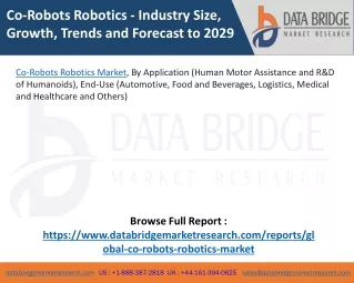co robots robotics industry size growth trends