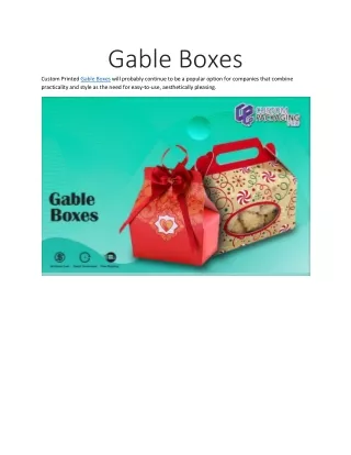 gable boxes custom printed gable boxes will