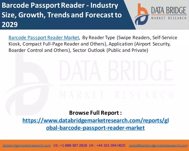 barcode passport reader industry size growth